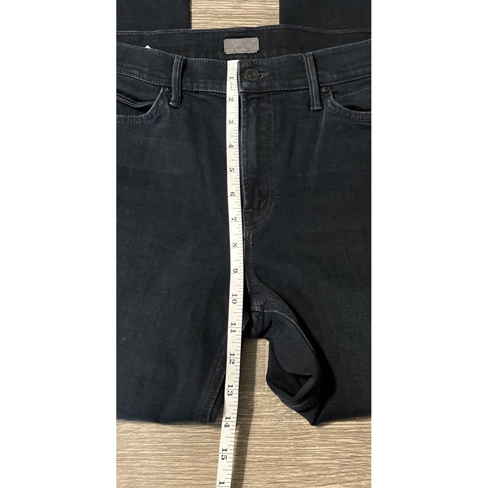 Mother The Rascal Slit Undone Hem High Rise Straight Jean SZ 32x33 Storm Clouds - Picture 10 of 15